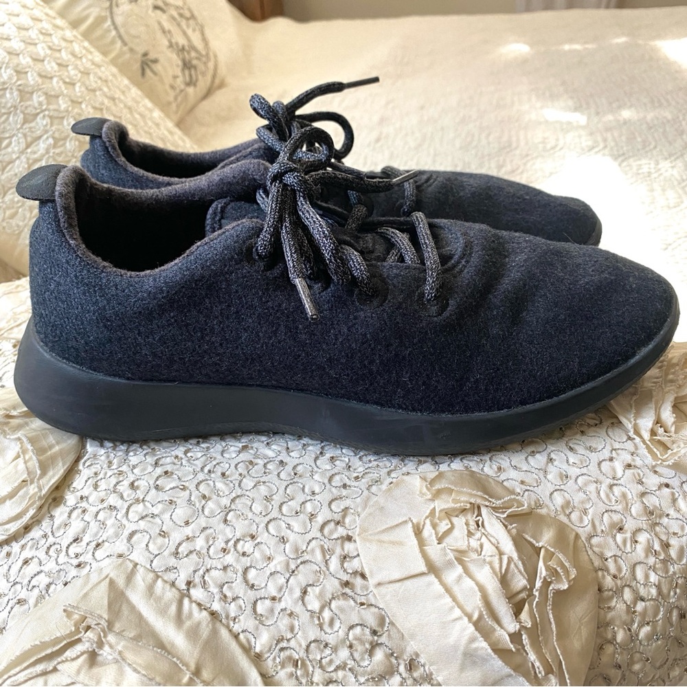 Allbirds Wool Runners Natural Charcoal Black Running Walking Sneakers Size 9 Men - Picture 6 of 16